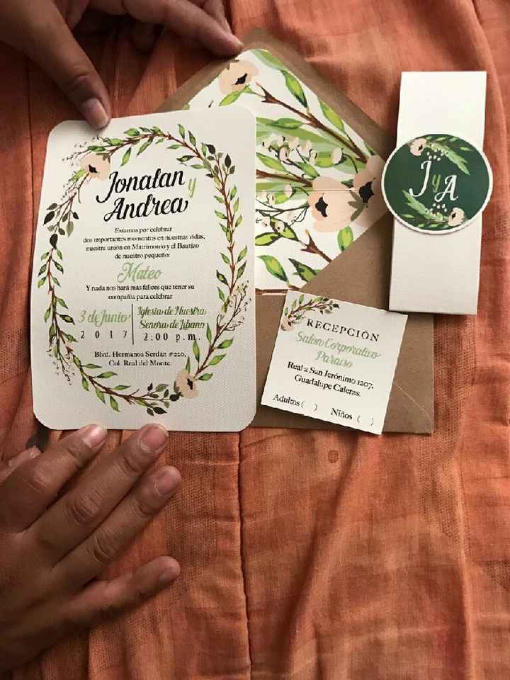 Llegaron mis invitaciones - 1
