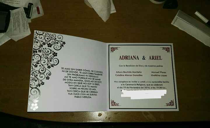 Valió la pena la espera, invitaciones listas - 3