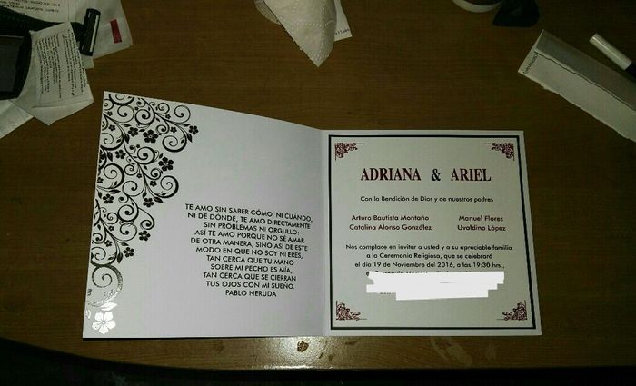 Valió la pena la espera, invitaciones listas - 3
