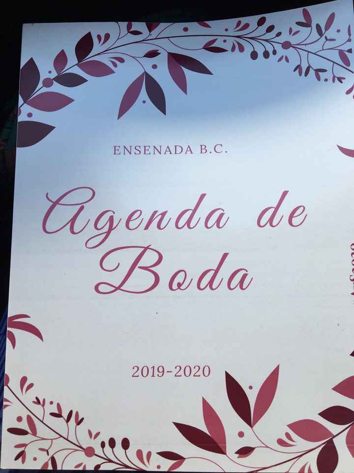 Agenda de boda - 1