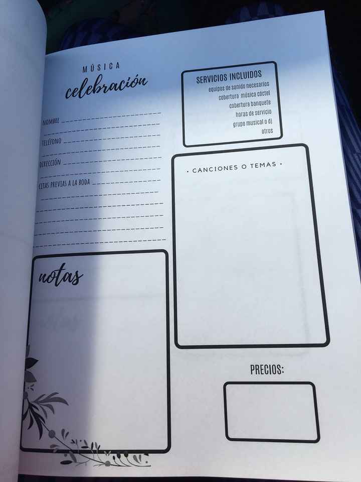Agenda de boda - 7