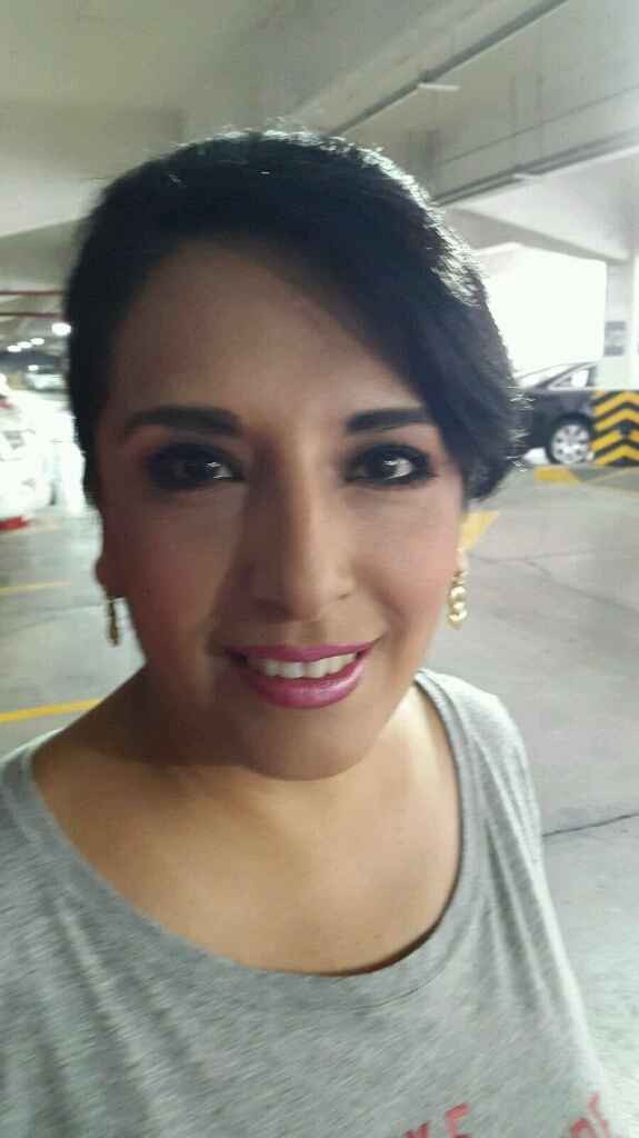 A dos meses,  mi prueba de maquillaje y peinado!!!! - 2