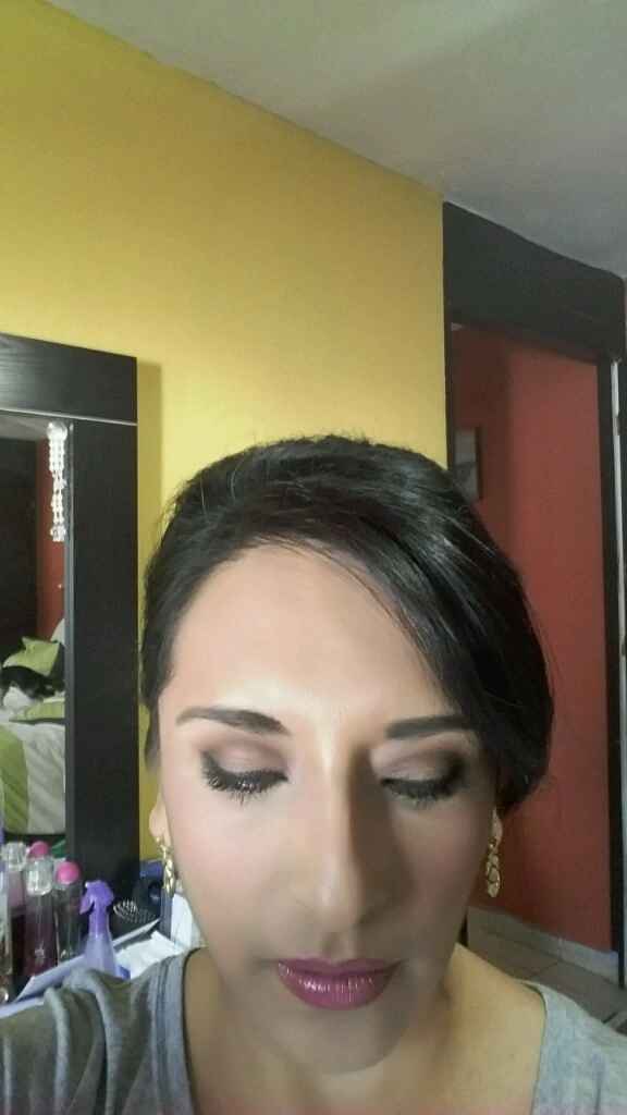 A dos meses,  mi prueba de maquillaje y peinado!!!! - 4