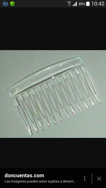 Donde conseguir una peineta de plástico, en el df? - 1