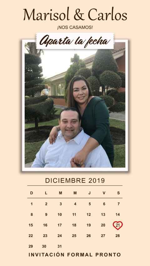 Spoiler alert: Save the date artístico - 1