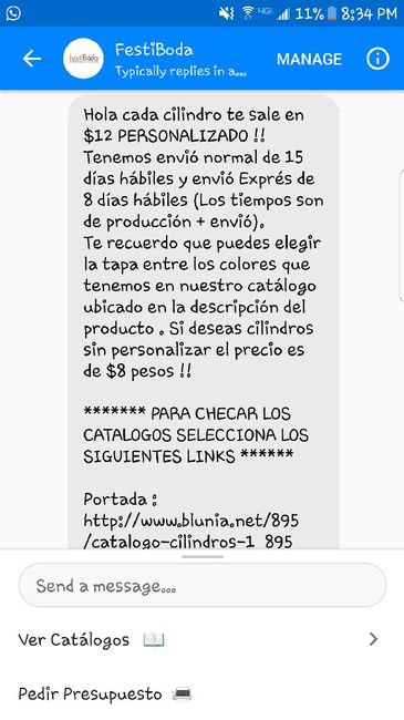 Recomendaciones de proveedores para termos - 1