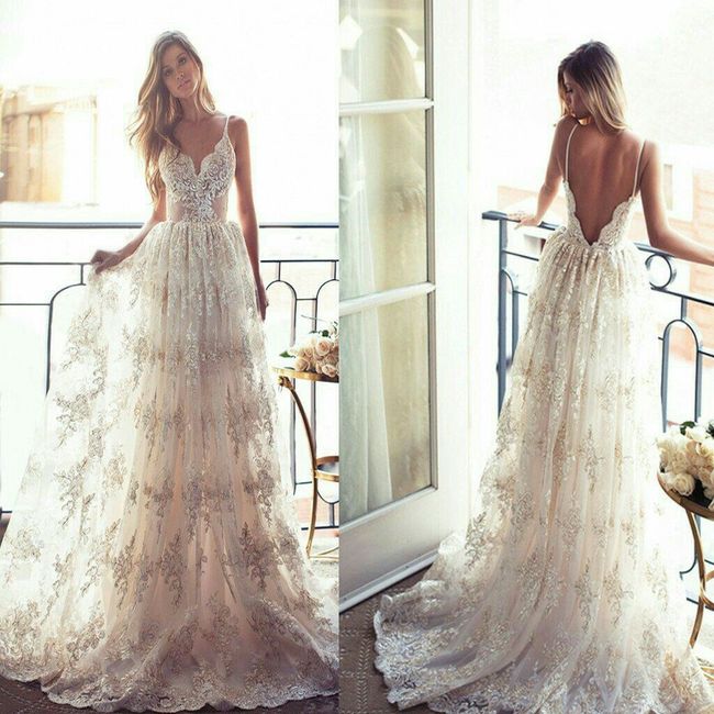  15 vestidos de novia con tirantes - 9