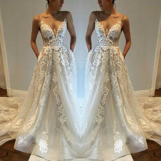  15 vestidos de novia con tirantes - 12