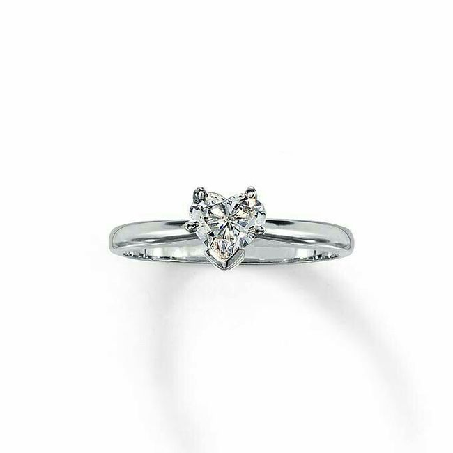  Heart engagement rings - 10