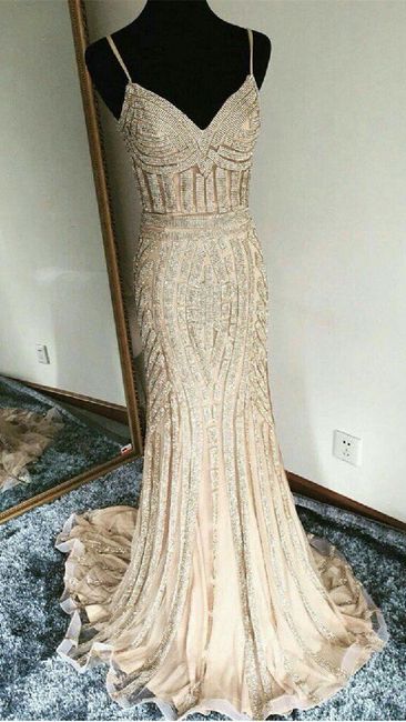 5 hermosos vestidos color champagne - 1