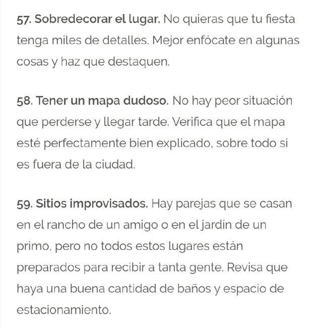  Los 100 errores más comunes en las bodas - 21