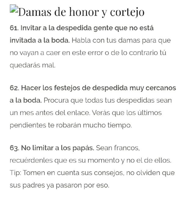  Los 100 errores más comunes en las bodas - 23