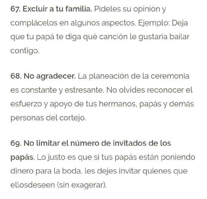  Los 100 errores más comunes en las bodas - 25