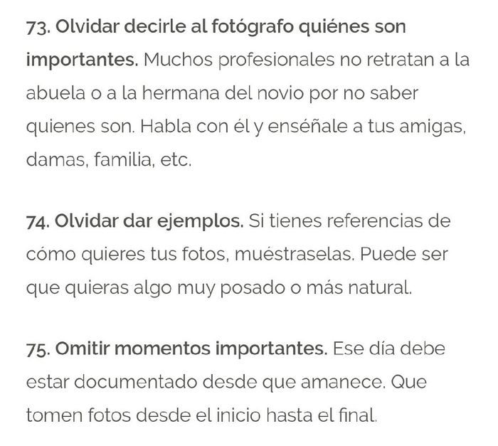  Los 100 errores más comunes en las bodas - 28