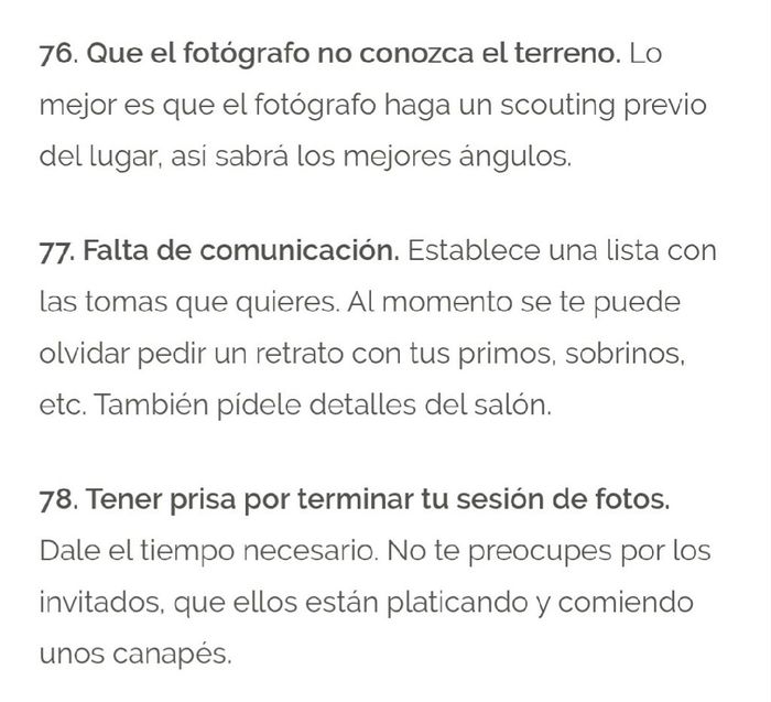  Los 100 errores más comunes en las bodas - 29
