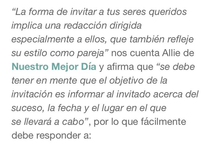 5 tips para redactar las invitaciones de boda perfectamente - 2