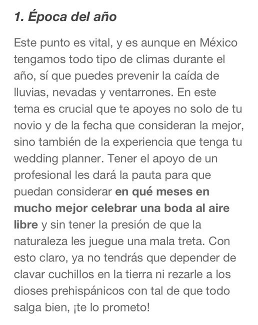 Boda al aire libre: básicos a considerar - 1