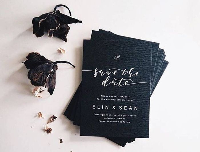 Black wedding invitaciones - 2