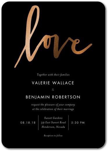 Black wedding invitaciones - 3