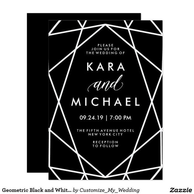 Black wedding invitaciones - 4