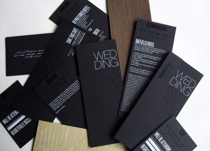 Black wedding invitaciones - 8