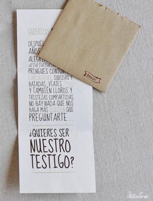 Regalitos para testigos de honor -ceremonia civil- - 1