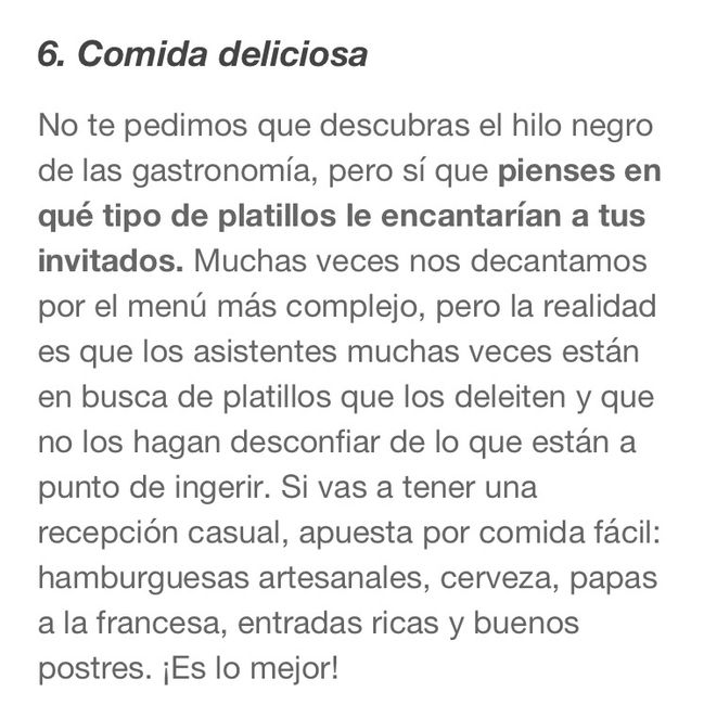 10 cosas que los invitados esperan que haya en tu boda - 6
