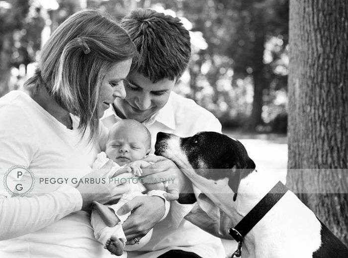 Save the date 👱‍♂️ + 👩🏻 + 👶🏻 + 🐶 6