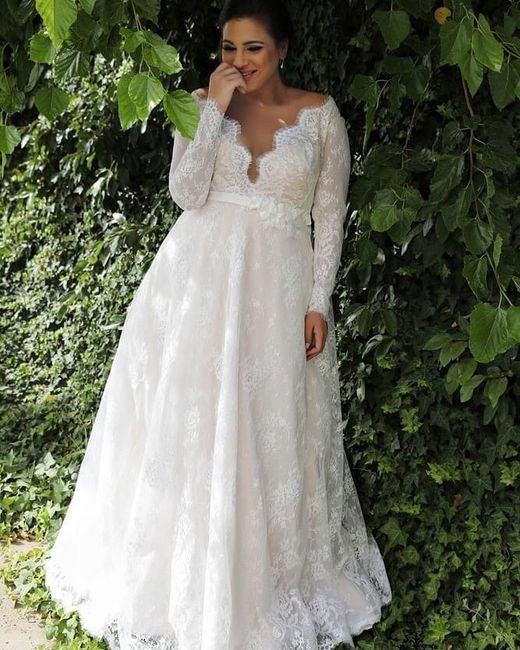 10 ideas de inspiración en vestidos para novia talla plus - 3