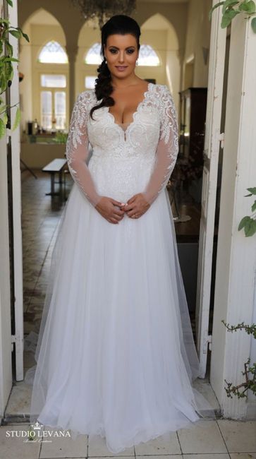 10 ideas de inspiración en vestidos para novia talla plus - 1