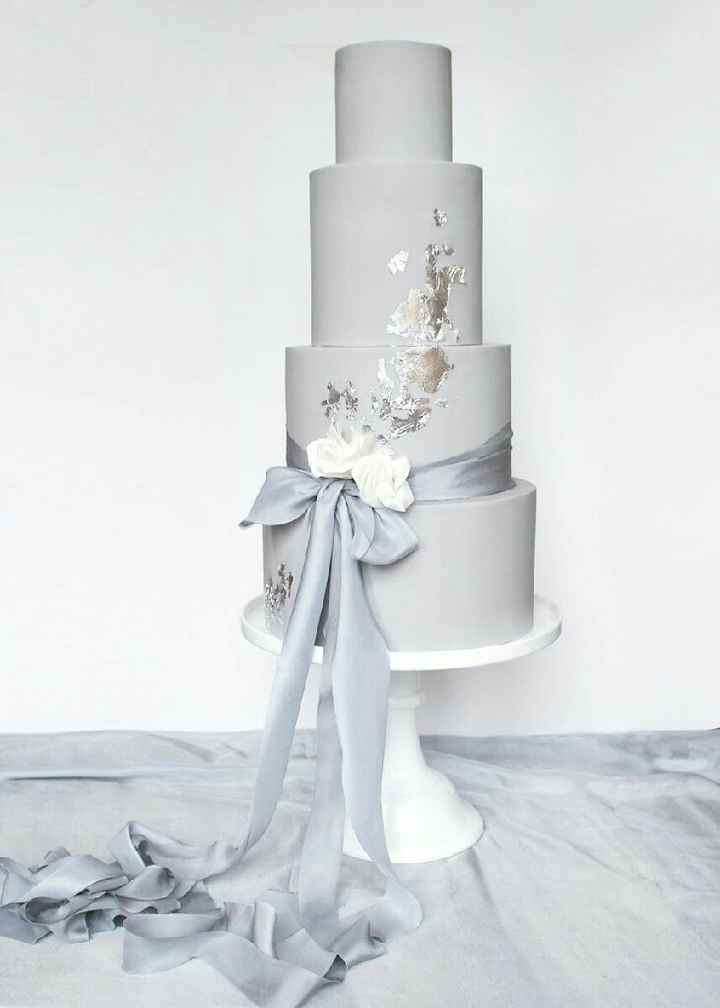  Gray wedding cake - 2
