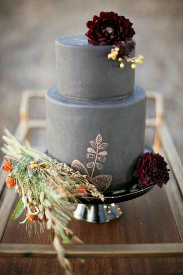  Gray wedding cake - 3
