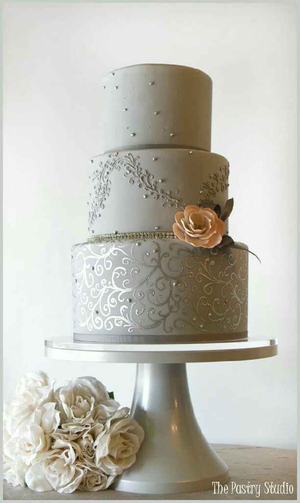  Gray wedding cake - 5