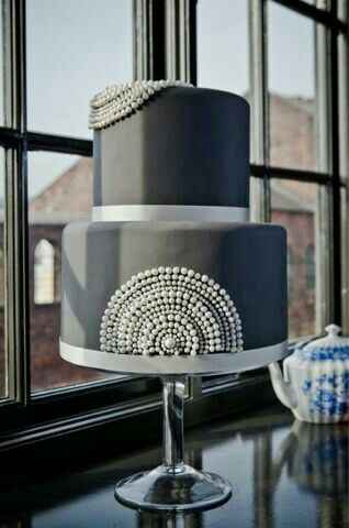  Gray wedding cake - 6