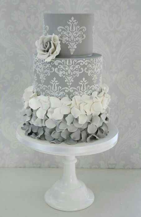  Gray wedding cake - 7