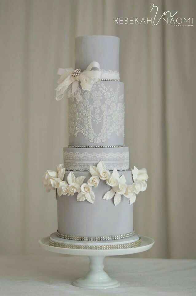  Gray wedding cake - 8