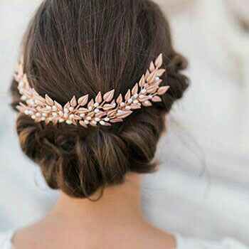  34 accesorios de novia rose gold - 1