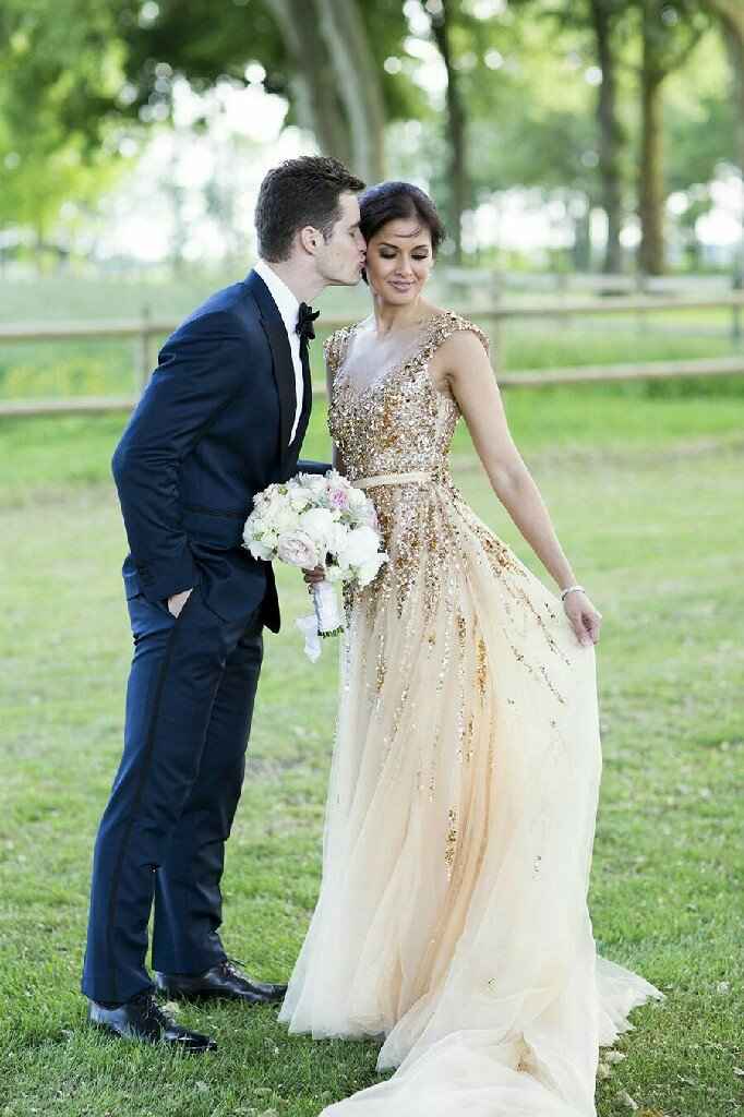  Vestidos de novia dorados - 1