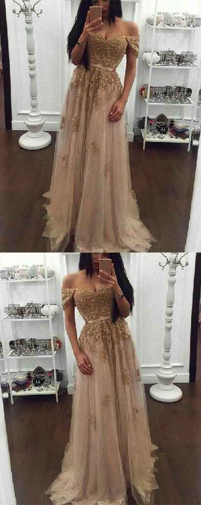  Vestidos de novia dorados - 4