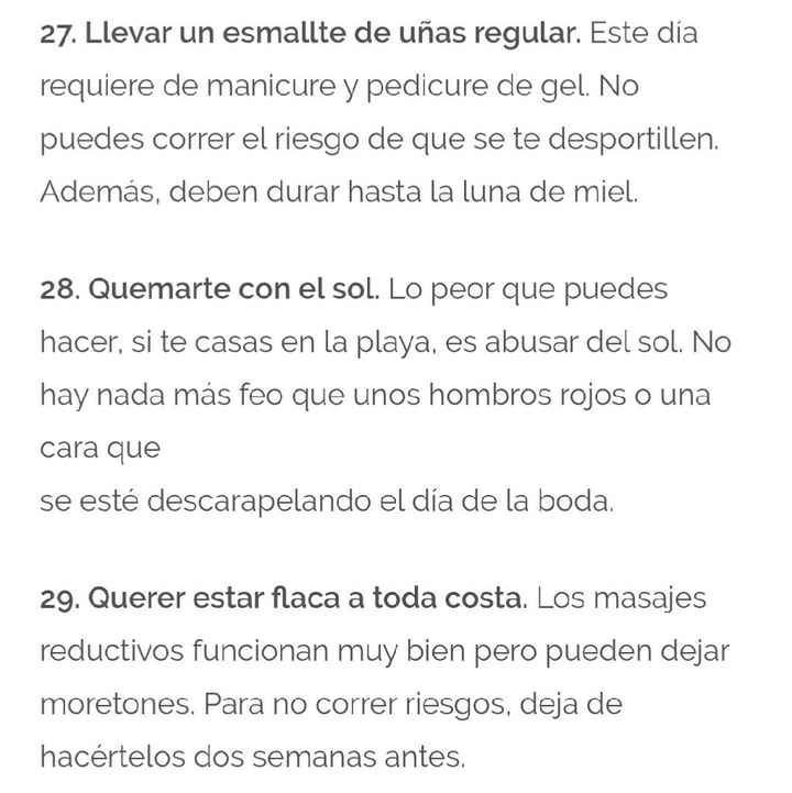  Los 100 errores más comunes en las bodas - 10