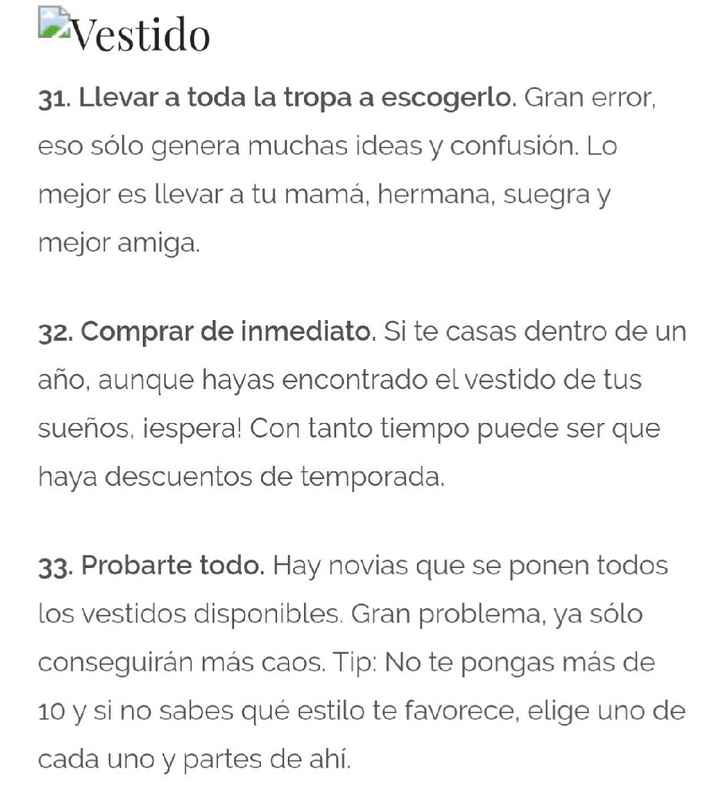  Los 100 errores más comunes en las bodas - 12
