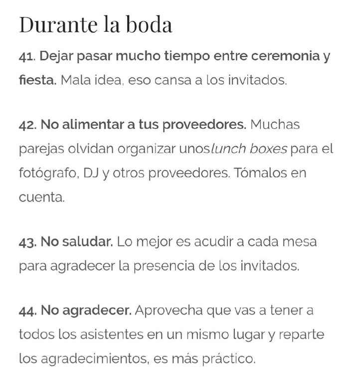  Los 100 errores más comunes en las bodas - 16