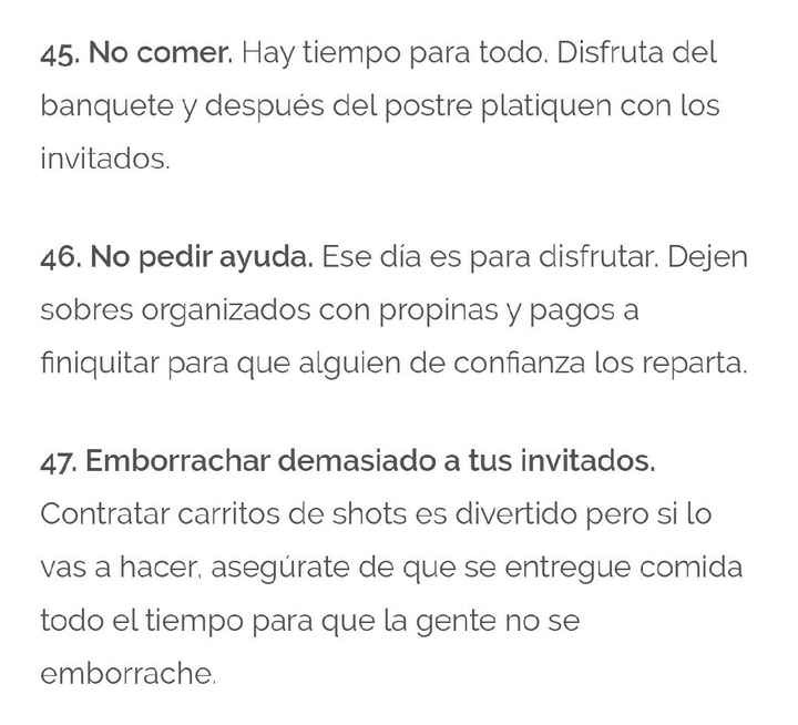  Los 100 errores más comunes en las bodas - 17