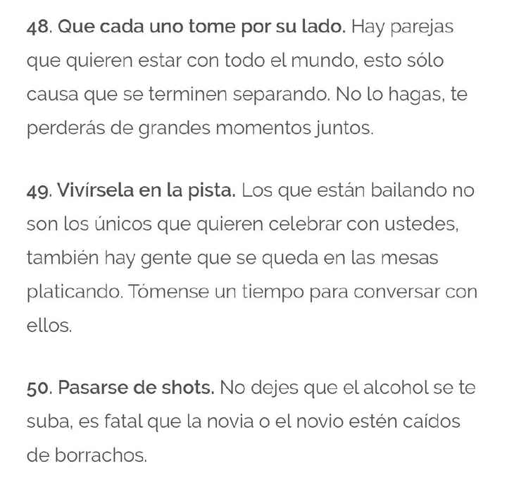  Los 100 errores más comunes en las bodas - 18