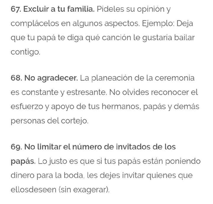  Los 100 errores más comunes en las bodas - 25