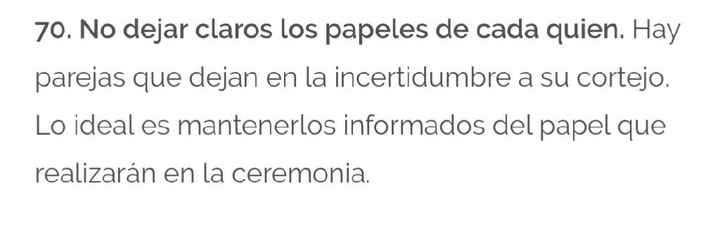  Los 100 errores más comunes en las bodas - 26