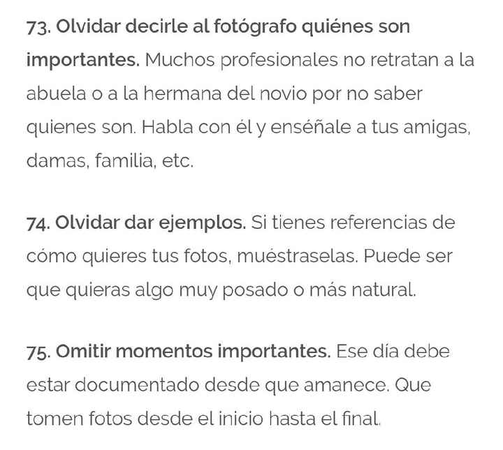  Los 100 errores más comunes en las bodas - 28