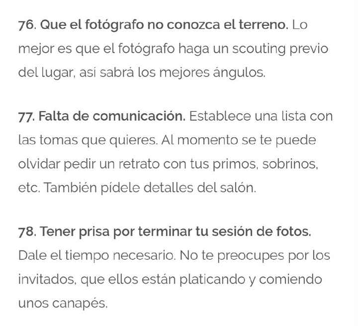  Los 100 errores más comunes en las bodas - 29