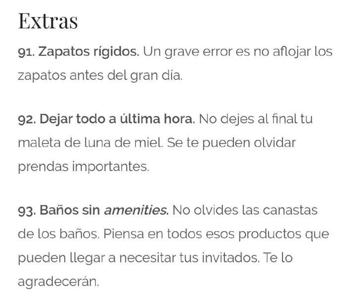  Los 100 errores más comunes en las bodas - 35