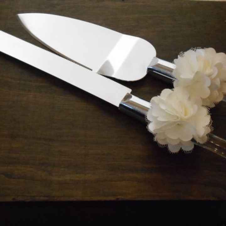  Cuchillo y pala para pastel 🎂 - 1